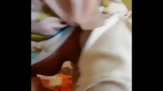 arab hijab girl give blowjob overhead periscope