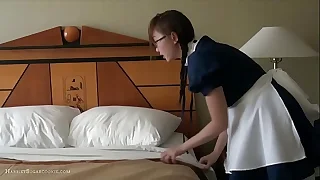 amazing ho busty uk asian maid n glasses solo