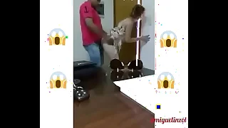 Infiel echando un rapidito