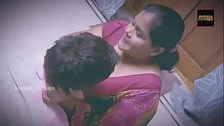 chubby indian desi lady with younger man
