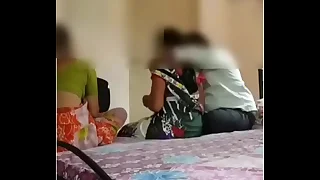 Indian triplet sex about with duo famales