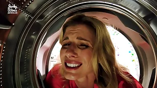 Fucking My Stuck Step Mom to the Pain in the neck after a long time she is Stuck to the Dryer - Cory Hunt